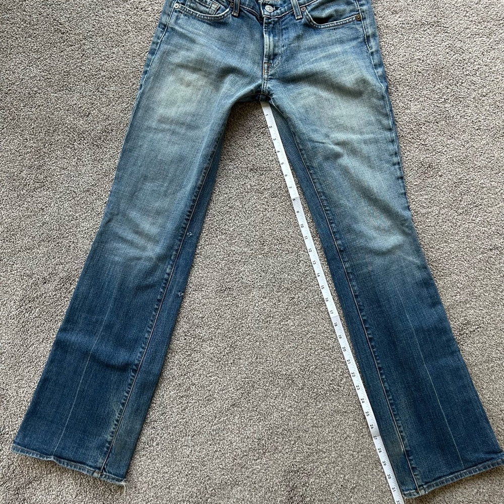 7 FAM Boot Cut Low Rise Jeans - Picture 5 of 6